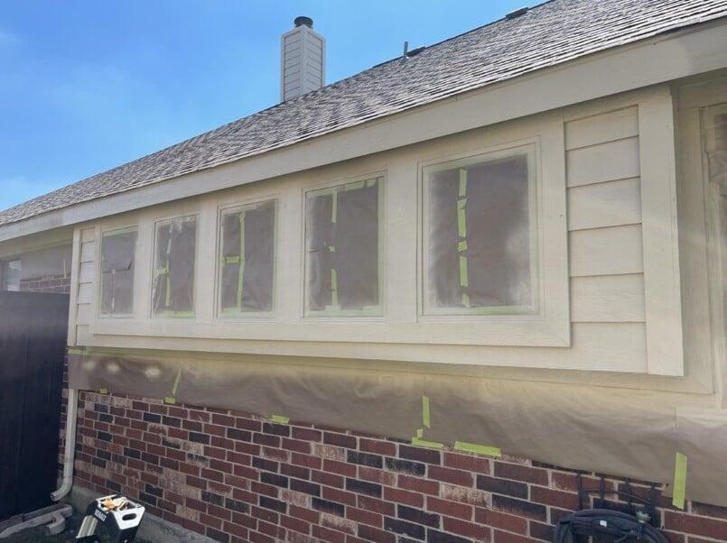 Exterior Home Panel Siding Painting